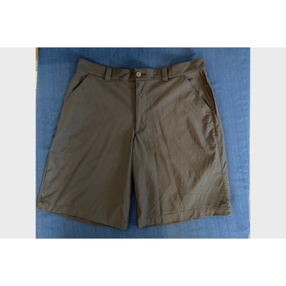 Under Armour Golf Shorts 36 Black Performance Wicking Flat Front Sporty Athletic